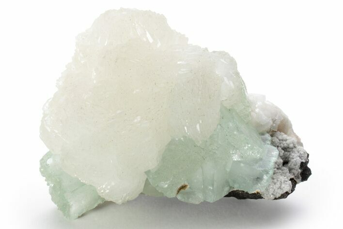 Lustrous Apophyllite and Stilbite Association - India #223920